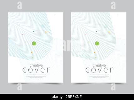 Cover design for annual report or business catalog. Stock Vector