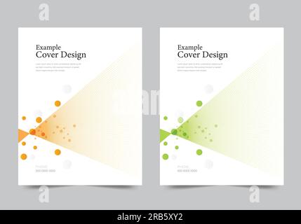 Magazine, Cover design for annual report and business catalog, flyer or booklet Stock Vector