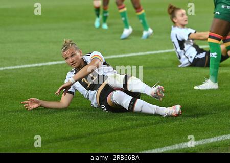 Fuerteventura, Deutschland. 07th July, 2023. Svenja HUTH (GER) on the ground, action. Soccer national game women Germany (GER) -Zambia (ZMB), on July 7th, 2023, Sportpark Ronhof Thomas Sommer in Fuerth, ? Credit: dpa/Alamy Live News Stock Photo