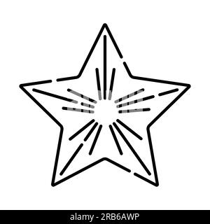 Star Symbol Icon - White Hollow Gradient Outline, 5 Pointed Rounded,  Isolated - Vector Illustration Royalty Free SVG, Cliparts, Vectors, and  Stock Illustration. Image 119069252.