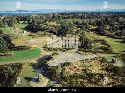 Aerial images of Astoria, Oregon, USA Stock Photo