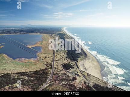 Aerial images of Astoria, Oregon, USA Stock Photo