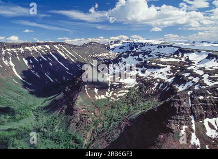 Aerial image of Steens Mountains Wilderness, Oregon, USA Stock Photo