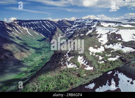 Aerial image of Steens Mountains Wilderness, Oregon, USA Stock Photo