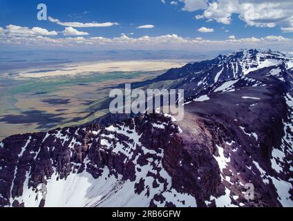 Aerial image of Steens Mountains Wilderness, Oregon, USA Stock Photo