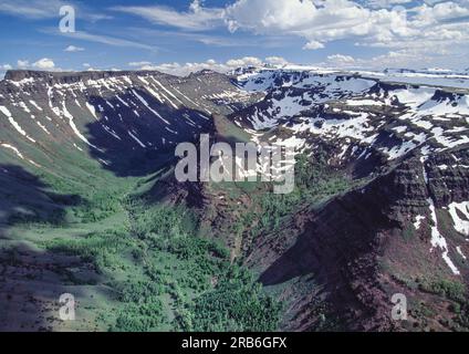 Aerial image of Steens Mountains Wilderness, Oregon, USA Stock Photo