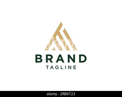 Abstract Initial Letter T Logo. Gold Linear Infinity Style isolated on White Background. Usable for Business and Branding Logos. Flat Vector Logo Desi Stock Vector