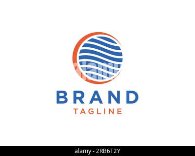 World Globe Icon isolated on White Background. Flat Vector Icon Design Template Element Stock Vector