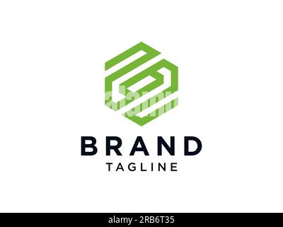Abstract Initial Letter S Logo. Green Geometric Origami Style isolated on White Background. Usable for Business and Branding Logos. Flat Vector Logo D Stock Vector