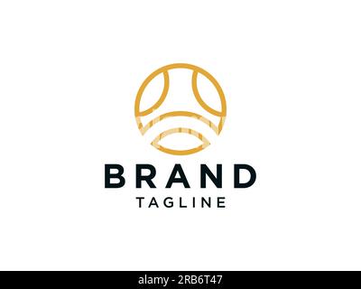 Abstract Letter A Logo. Geometric Shape Line. Flat Vector Logo Design Template Element Stock Vector