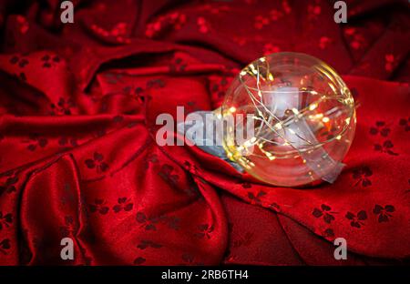 Occulture concept, candle lighting, fortune telling and crystal ball.Magic Arts Stock Photo