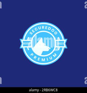 animal pets dog German Shepherd k9 police security badge logo design vector Stock Vector