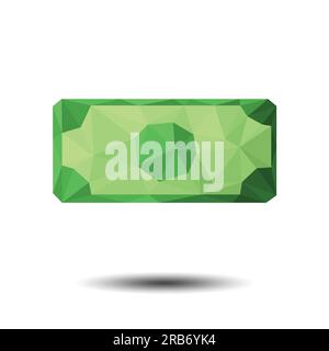 Polygon Banknote icon for business design. Stock Vector
