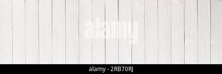 Wooden table or floor painted white as a background, wood texture in high resolution Stock Photo