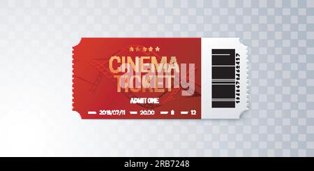 Rideau transparent Cinema ticket 