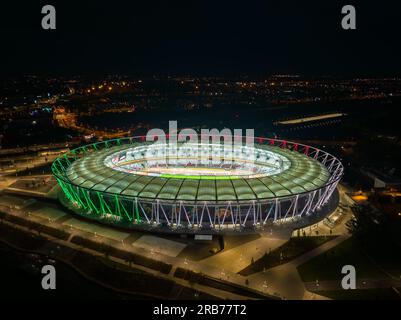 Budapest, Hiungary. National Athletics Centre  This area is a part of Csepel district in the capital city of Hungary. This place host of the World ath Stock Photo