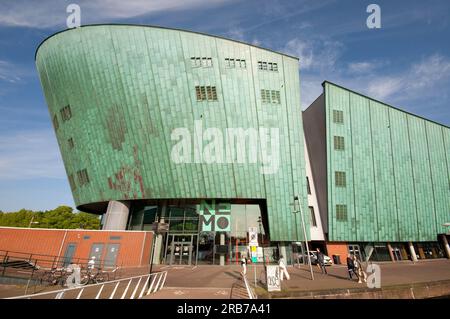 Nemo Science Museum (by architect Renzo Piano) in Amsterdam, Netherlands Stock Photo