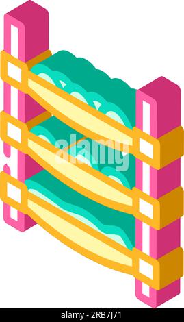 vertical farming environmental isometric icon vector illustration Stock ...