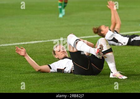 Fuerteventura, Deutschland. 07th July, 2023. Alexandra POPP (GER) on the ground, action. Germany (GER) -Zambia (ZMB) 2-3 on July 7th, 2023, Sportpark Ronhof Thomas Sommer in Fuerth, ? Credit: dpa/Alamy Live News Stock Photo