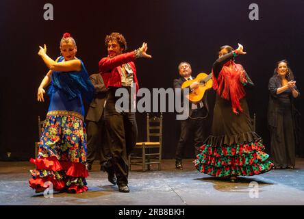 Flamenco show at Teatro Flamenco Sevilla Stock Photo