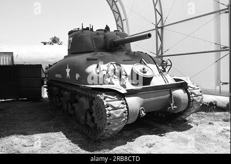 Sherman Tank. Stock Photo