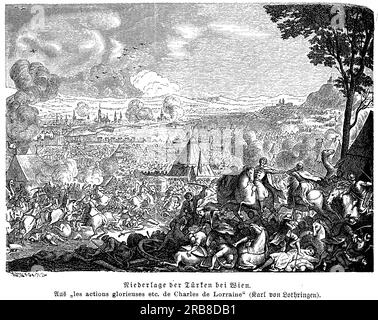 The defeat of the Ottoman Empire at the Siege of Vienna in 1683 was a significant turning point in European history. The Ottoman Empire's attempt to conquer Vienna was thwarted by a coalition of Christian forces, led by King Jan III Sobieski of Poland. The defeat marked the end of the Ottoman Empire's expansion into Europe and the beginning of the decline of the empire. The battle also had far-reaching consequences for European politics, as it strengthened the power of the Habsburgs and marked the beginning of the Habsburg-Ottoman Wars Stock Photo