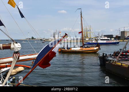 Den Helder, Netherlands. July 2, 2023. The nautical event Sail 2023 in the port of Den Helder. High quality photo Stock Photo