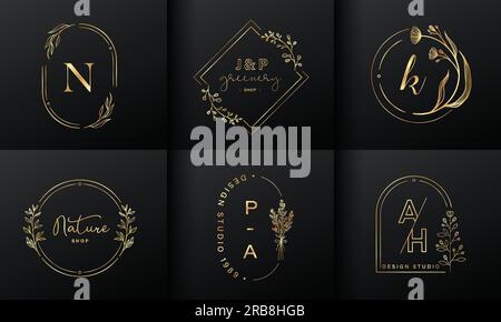 Luxury logo design collection for branding, coporate identity