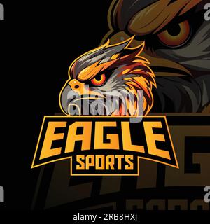 Eagle logo Eagle mascot logo vector template Stock Vector