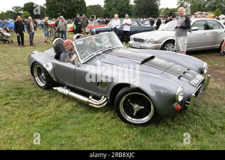 AK 247 Cobra appearing at Markeaton Car Show, Derby, 2023 Stock Photo