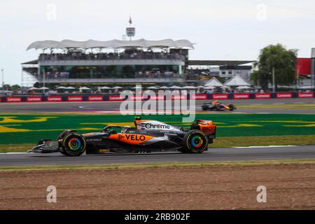 Silverstone, UK. 8th July, 2023. Lando Norris (GBR) McLaren MCL60.during FORMULA 1 ARAMCO BRITISH GRAND PRIX 2023 - jUL7-9 Silverstone, Great Britain (Credit Image: © Alessio De Marco/ZUMA Press Wire) EDITORIAL USAGE ONLY! Not for Commercial USAGE! Stock Photo