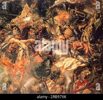 Battle of Grunwald (detail) by Jan Matejko Stock Photo