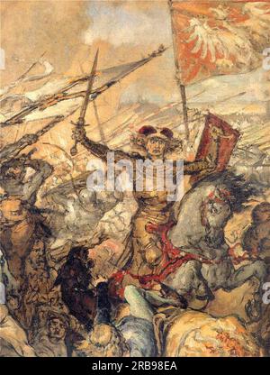 Battle of Grunwald (detail) by Jan Matejko Stock Photo