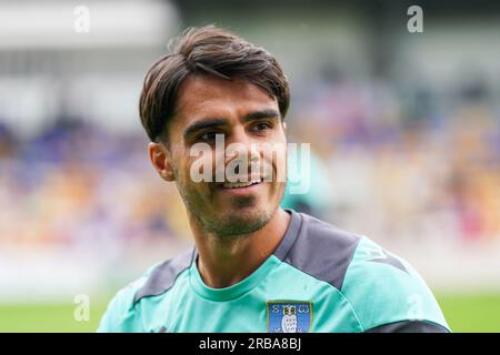 York, UK. 08th July, 2023. Sheffield Wednesday defender Reece James (33) during the York City vs Sheffield Wednesday friendly match at LNER Community Stadium, York, United Kingdom on 8 July 2023 Credit: Every Second Media/Alamy Live News Stock Photo