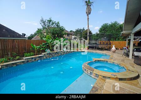 Swimming pool and Jacuzzi Stock Photo