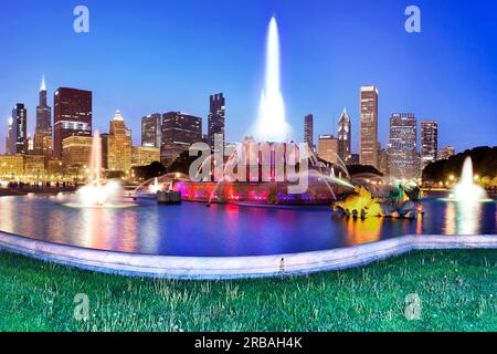 Buckingham fountain, Chicago, Illinois, USA Stock Photo
