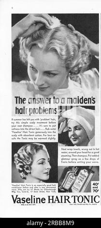 Vintage Time Magazine 21 September 1936 issue advert, USA Stock Photo