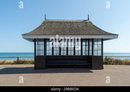 Bournemouth, UK - July 7th 2023: East Cliff Shelter. Stock Photo