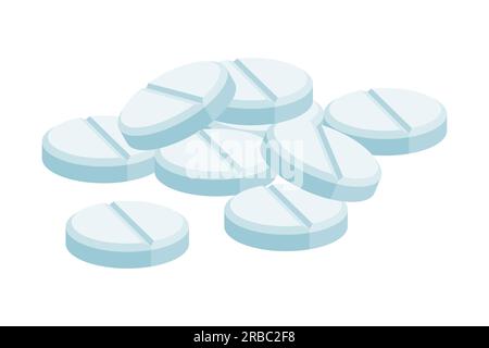 medical pill vector illustration in flat style design Stock Vector