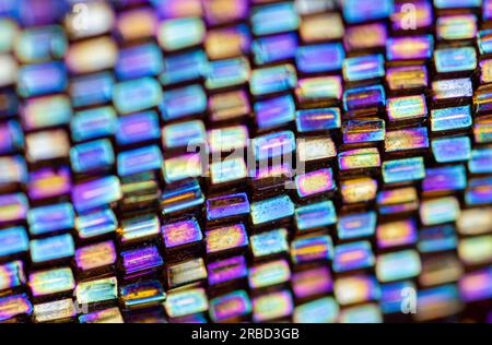 macro image of plastic bracelet Stock Photo