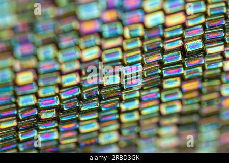 macro image of plastic bracelet Stock Photo