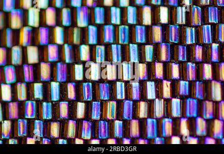 macro image of plastic bracelet Stock Photo
