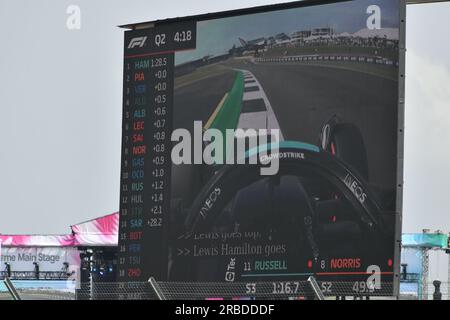 Silverstone, UK. 08th July, 2023. SILVERSTONE, England, 08. JULY 2023; Billboard, Formula One, BRITISH F1 Grand Prix on the Silverstone race course - Formel 1 Grosser Preis von England, 08. JULY 2023 - Fee liable image, photo and Copyright © Anthony STANLEY/ATP images (STANLEY Anthony/ATP/SPP) Credit: SPP Sport Press Photo. /Alamy Live News Stock Photo