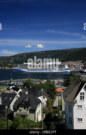 Anthem of the Seas, visiting Bergen, Norway Stock Photo