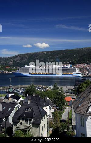 Anthem of the Seas, visiting Bergen, Norway Stock Photo