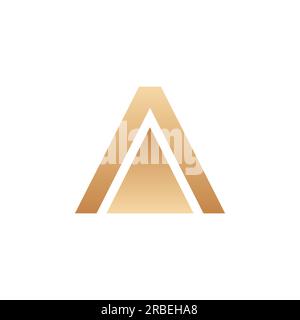 eps10 vector initial letter a logo design template isolated on white background Stock Vector
