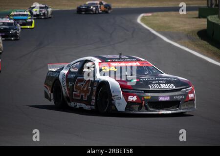 Vallelunga circuit, Rome, Italy July 9 2023 - Nascar Whelen Euro Series, En2 RACE TWO. Alberto Naska (ITA) in action on racetrack. Photo Credit: Fabio Pagani/Alamy Live News Stock Photo