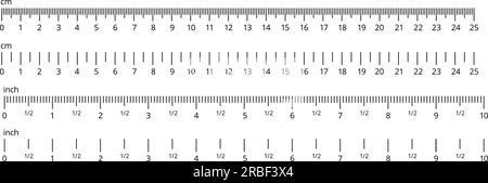 Inch And Metric Rulers Centimeters And Inches Measuring Scale Cm Metrics  Indicator Precision Measurement Centimeter Icon Tools Of Measure Size  Indication Ruler Tools Vector Isolated Stock Illustration - Download Image  Now - iStock