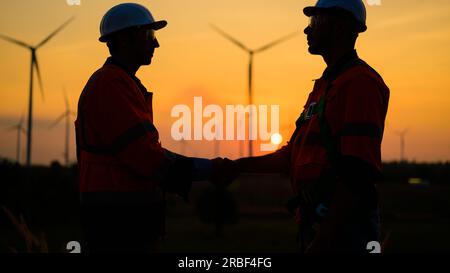 Engineer working with confident. Worker outdoor working. Mega project construction. Stock Photo