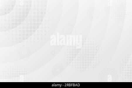 Abstract white and grey gradient pattern design of geometric pattern design decorative artwork. Overlapping of template design decoration background. Stock Vector